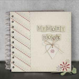 Memory book with 3D heart